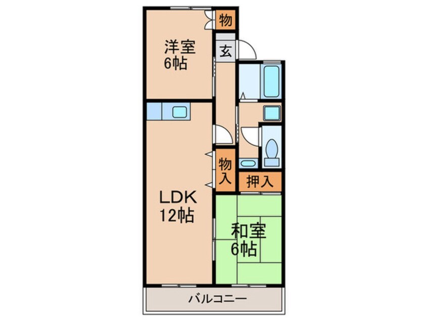 間取図 ロイヤルハイツ春日野