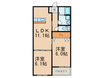 間取図 CS到津
