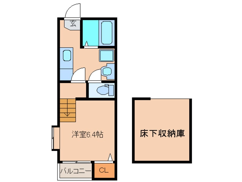 間取図 リ－ベヴィラ姪浜