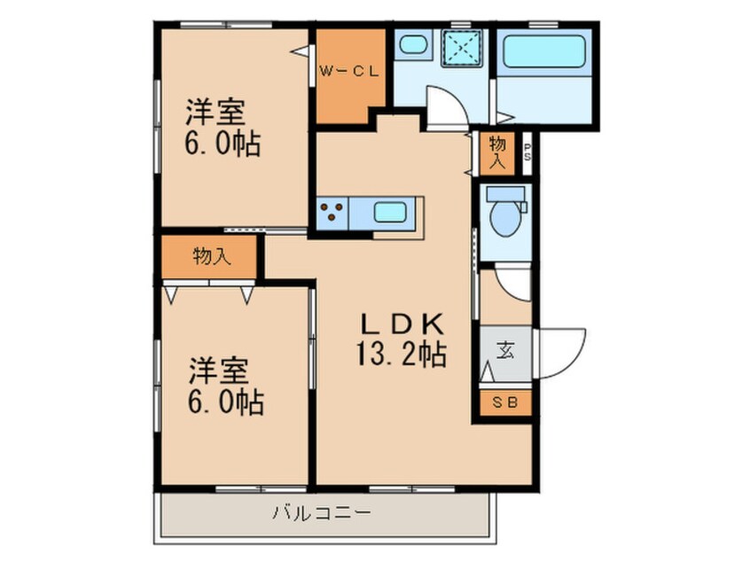 間取図 ヘーベルメゾン西都Ⅱ