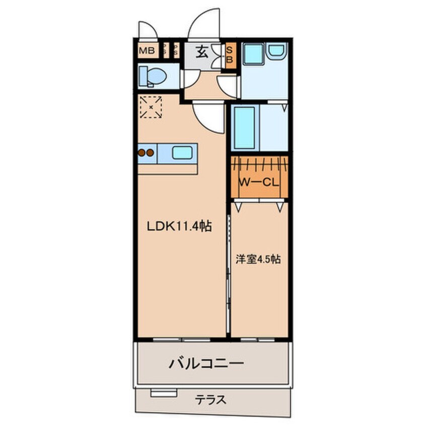 間取図 ヒルズ折尾