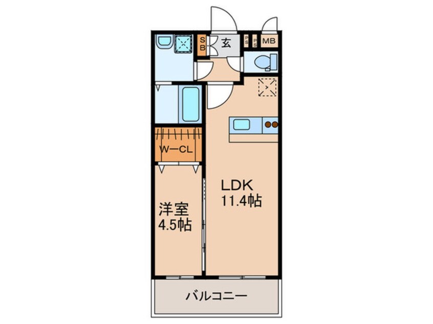 間取図 ヒルズ折尾