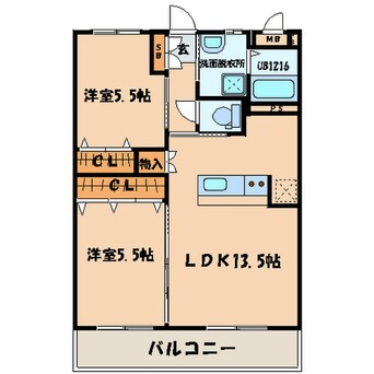間取図 ヒルズ折尾