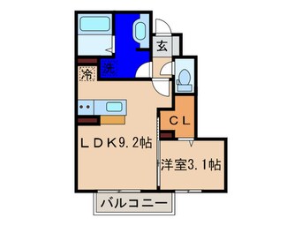 間取図 トレス楠橋西館