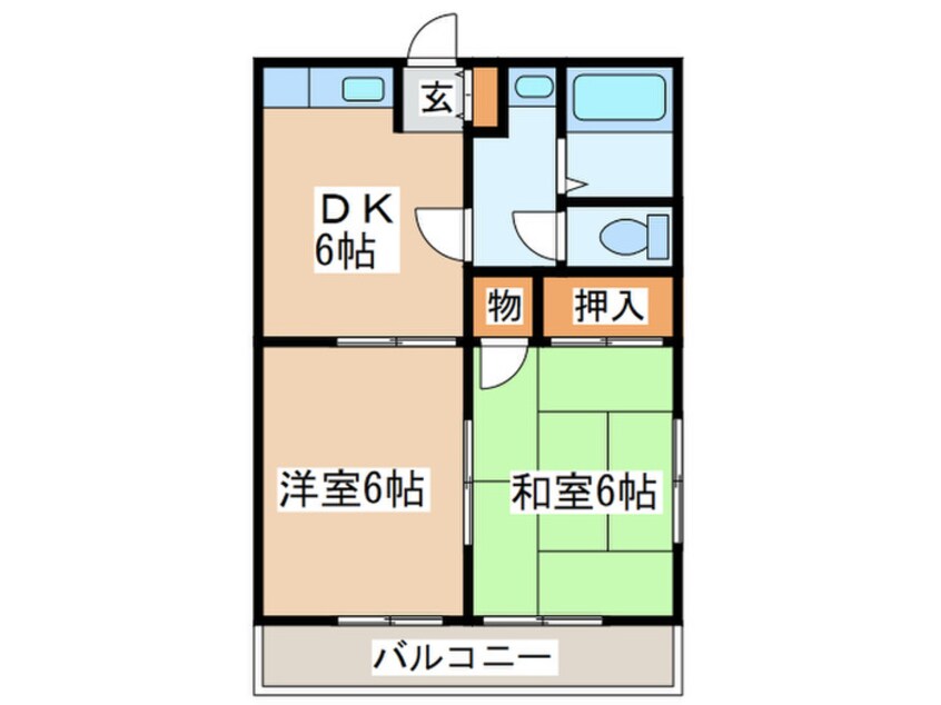 間取図 レイクサイド天山