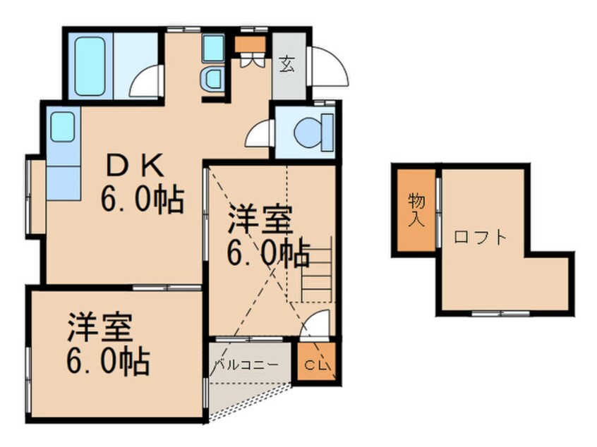 間取図 スカイライフ多々良Ｎ棟