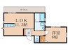 グランメゾン未来 1LDKの間取り