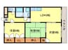 ルベ－ル日の出 3LDKの間取り