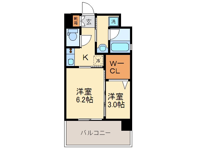 間取り図 エンクレスト県庁前(201)