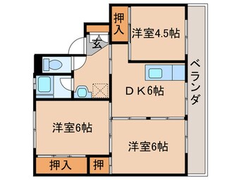 間取図 ビレッジハウス鞍手　2号棟