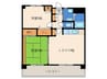 ラフィネ周船寺 2LDKの間取り