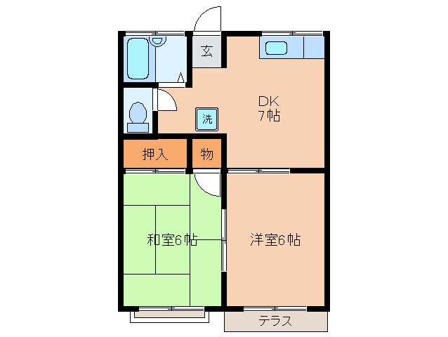 間取り図 轟ハイツ