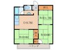 第２井川ビル 3DKの間取り