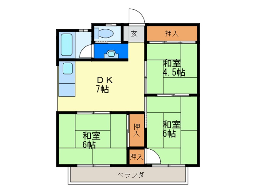 間取図 第２井川ビル