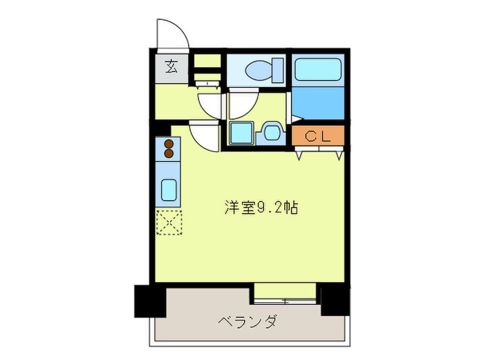 間取り図 アクタス薬院大通(601)