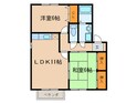 ベリークレセントＢの間取図