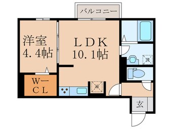 間取図 トレス若園館