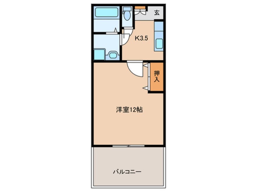 間取図 Fガーデン教育大前Ⅱ
