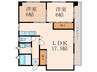 クレセント百花苑 2LDKの間取り