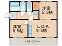 CONCERTO東合川Ⅰの間取図