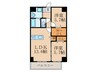 THE SQUARE Central Residence 2LDKの間取り