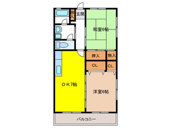 間取図 井尻口第１高木ビル