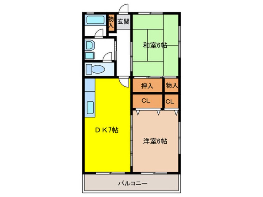 間取図 井尻口第１高木ビル