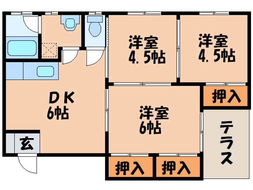 間取図 豊コ－ポ２