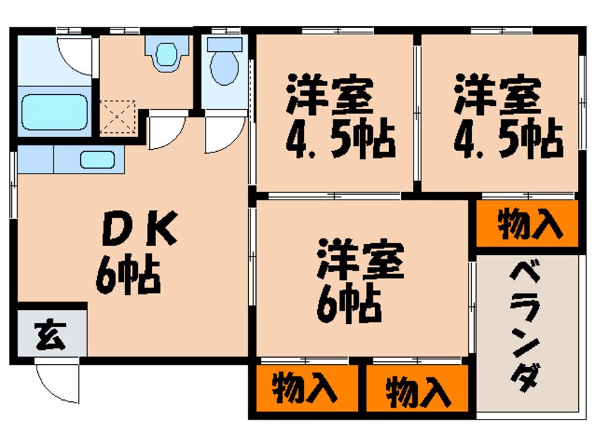 間取図 豊コ－ポ２