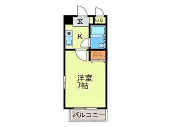 間取図 ダイヤモンドタワ－薬院南