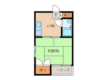 間取図 シティ姪浜Ｂ棟