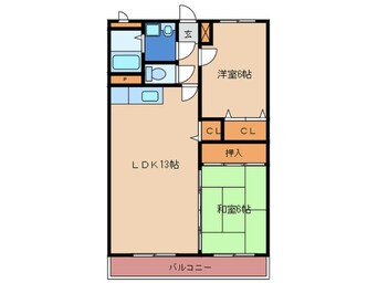 間取図 エスポワ－ル２１