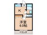 レピュートジュン 1Kの間取り