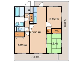 間取図 グラシューズ堀上