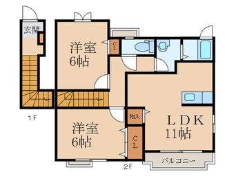 間取図 ソレ－ユ上曽根Ｂ