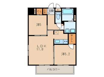 間取図 門司ポロニア弐番館