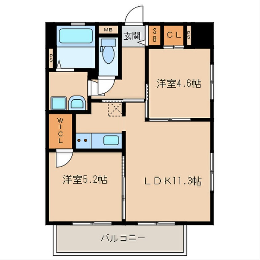 間取図 門司ポロニア弐番館