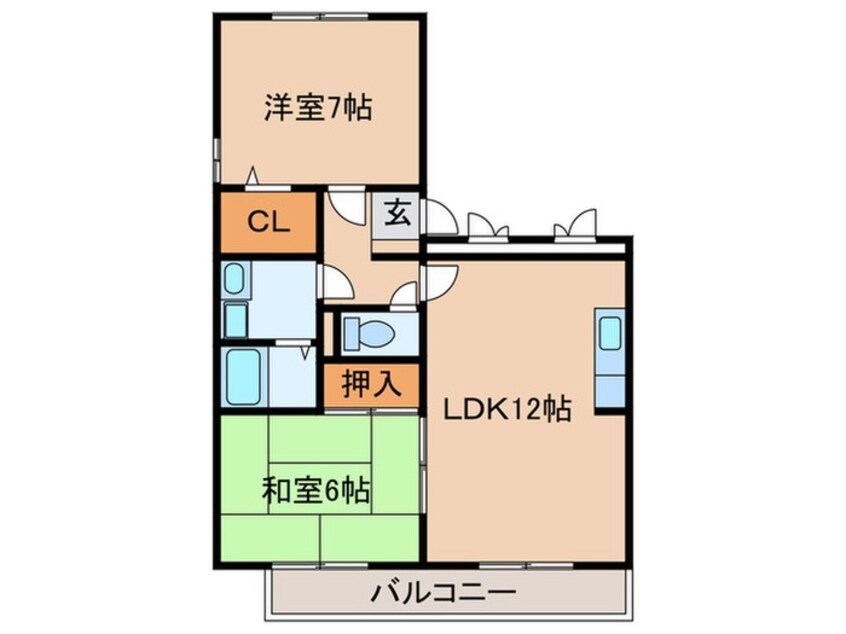 間取図 エクセル東合川２