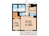 ERIOS COURT KⅡ 2Kの間取り