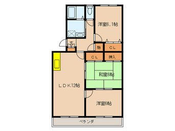 間取図 サンヒルズ春日
