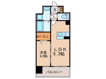間取図 モダンパラッツォ博多ｒｉｖａⅠ