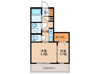 間取図 ＬＡＮＤＩＣ　Ｋ３４６（1102）