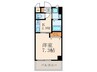 ERIOS COURT 香春口 1Kの間取り