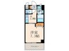 ERIOS COURT 香春口 1Kの間取り