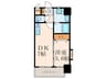 ERIOS COURT 香春口 1DKの間取り