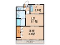 グリ－ンハイム甘木の間取図