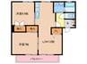 クレ－ル津屋崎Ａ 2LDKの間取り