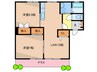 クレ－ル津屋崎Ｂ 2LDKの間取り