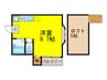 Ｅ・Ｓコーポ 1Rの間取り