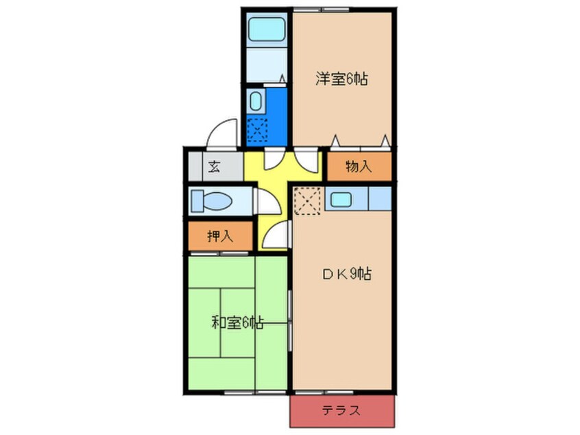 間取図 サンハイム田熊